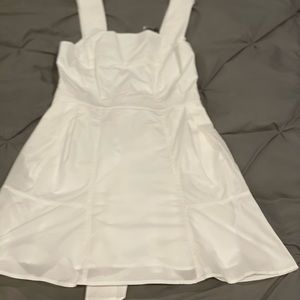 White NWT Calvin Klein Lightly Pleated Tennis Dress